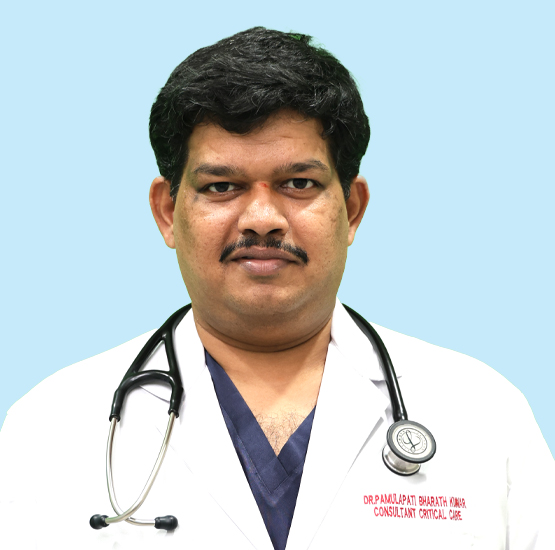 Dr Bharath Kumar Pamulapati, Head of Critical Care Medicine, KIMS Sikhara Guntur
